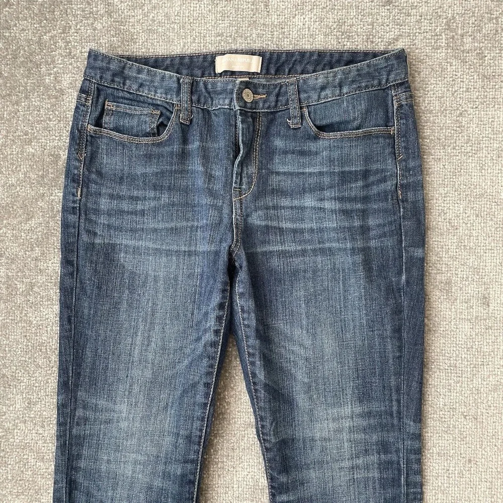 Banana Republic Jeans Womens 29/8 Cropped Rolled Cuff Casual Denim Capri Pants - Picture 2 of 11
